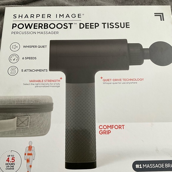 Sharper Image Powerboost Percussion Massager Set - Picture 1 of 3